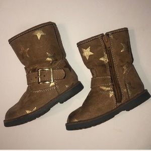 🔴 5/$20 metallic Star Riding boots Baby girl